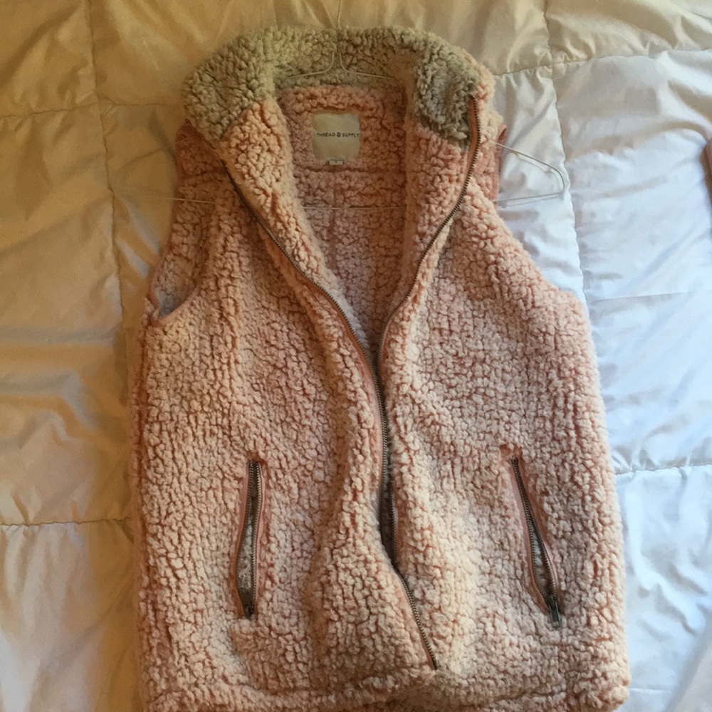 Fluffy vest